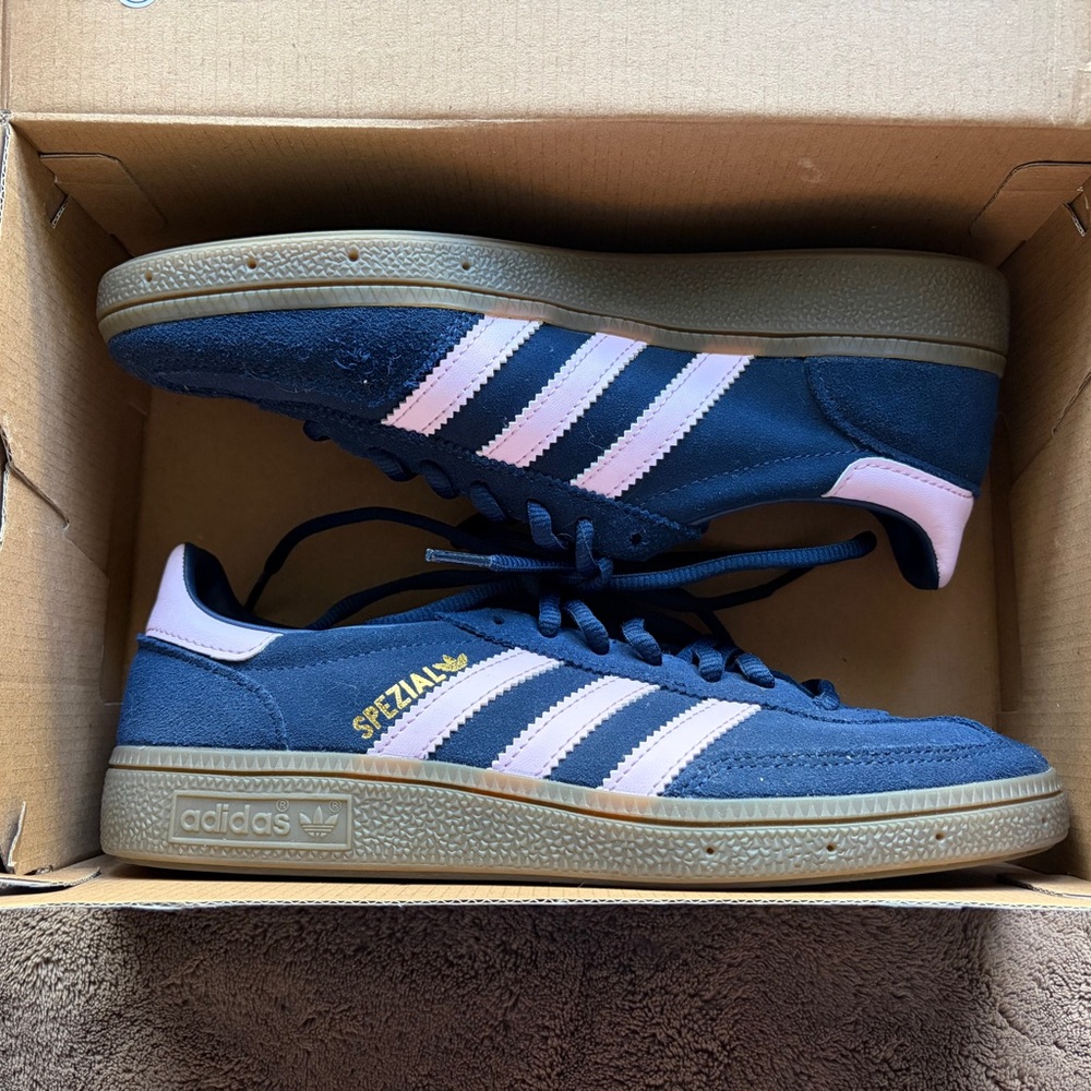 Adidas Spezial Blue and Pink Sneakers
